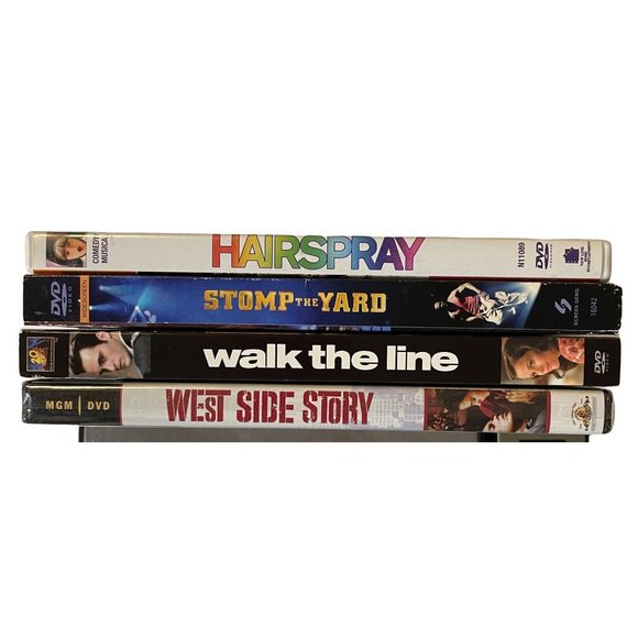 Various Other - Lot of 4 Muscial DVDS Drama Comedy Dance Stepping Johnny Cash Academy Award